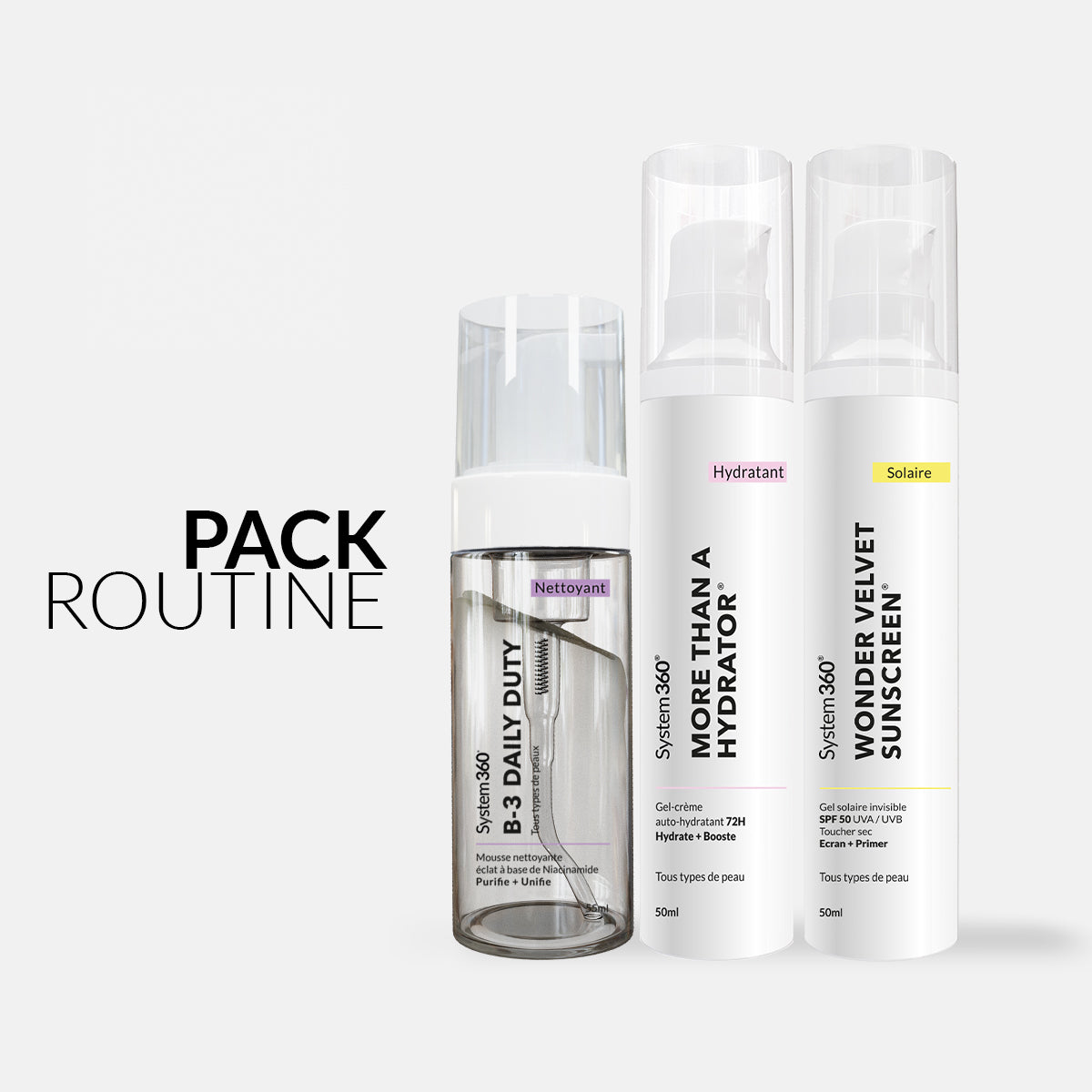 Routine essentielle — 3 soins